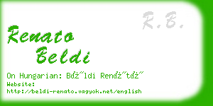 renato beldi business card